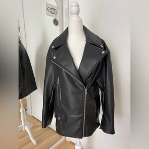 H&M Black Leather Women's Jacket